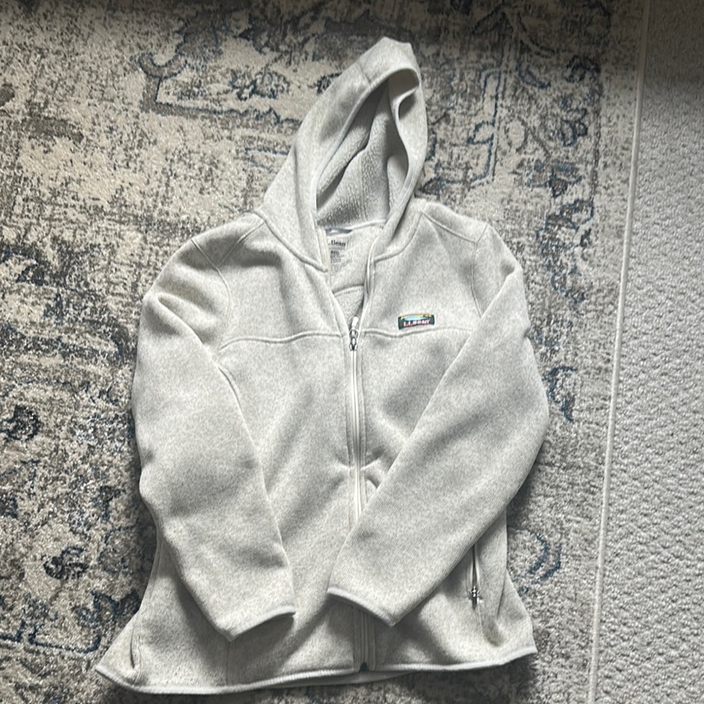 Women’s LL Bean fleece zip jacket
